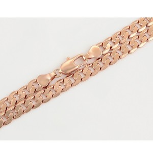 Klasiska pinuma rokassprādze, rozā zelta pārklājums, garums 23-25 cm